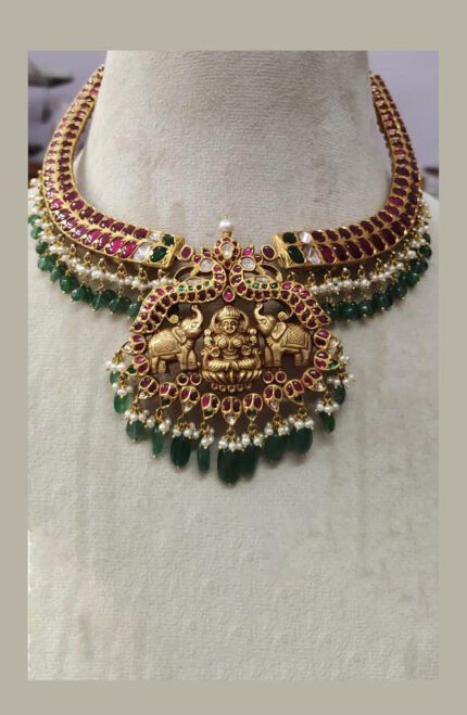 Antique Laxmi Kundan Necklace