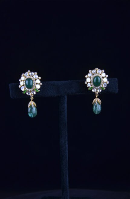 Victorian Diamond Stone Earrings