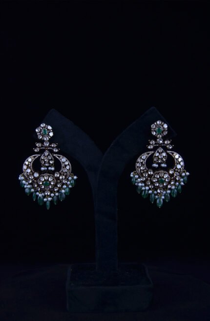 Danglers Diamond Chandbali Earrings