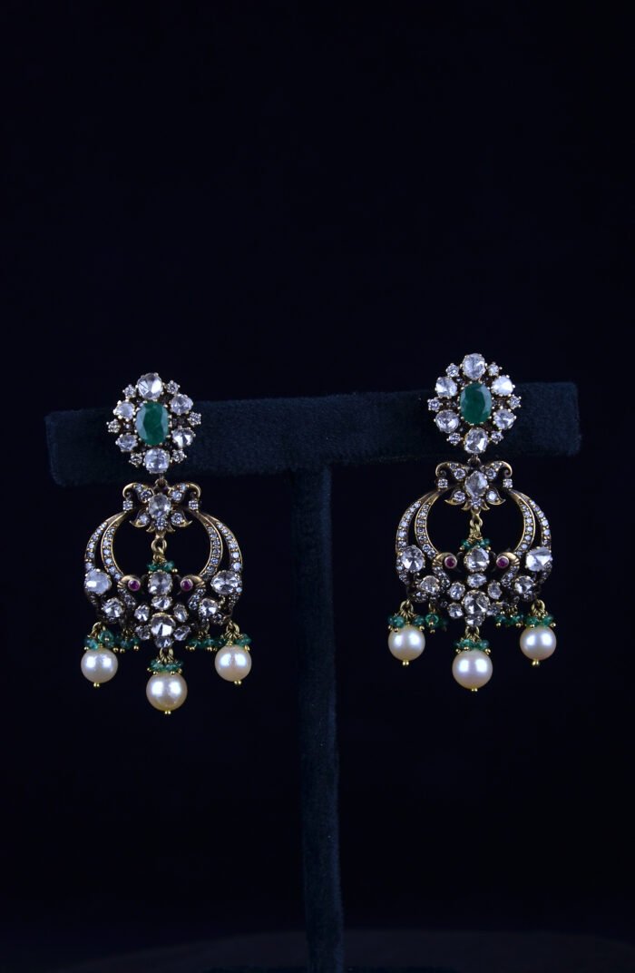 Diamond Chandbali Earrings