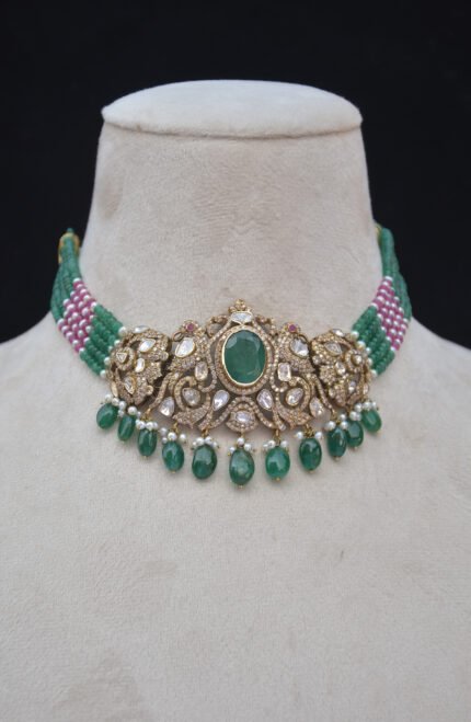 Rajwada Diamond Stone Necklace