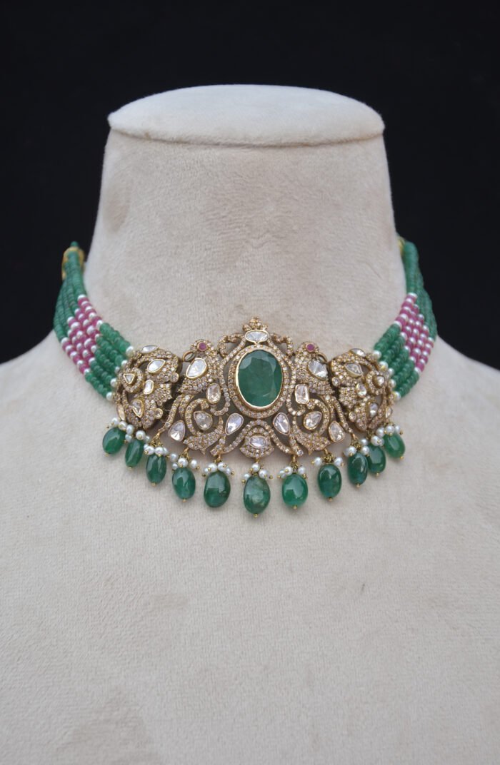 Rajwada Diamond Stone Necklace