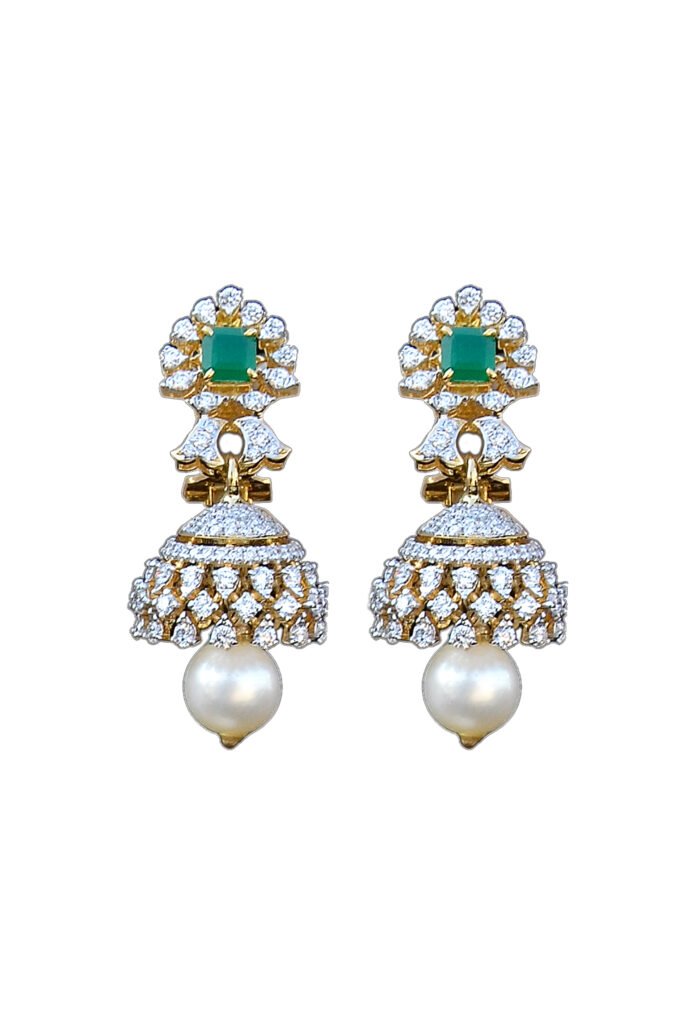 Glorious Diamond Gold Earrings