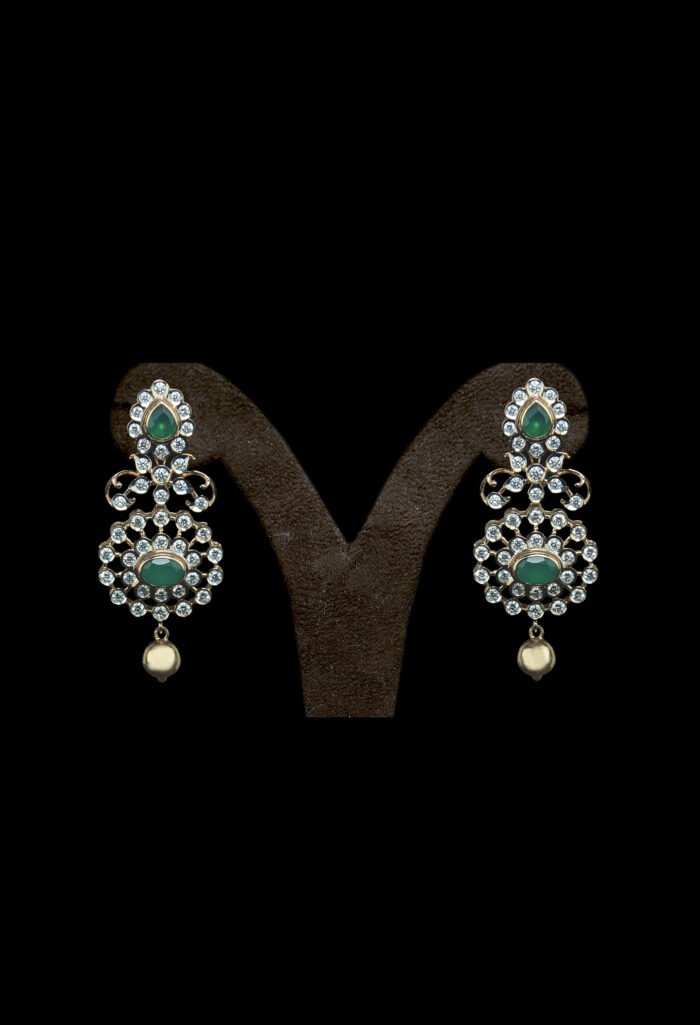 Rajwada Gold diamond studded Earrings