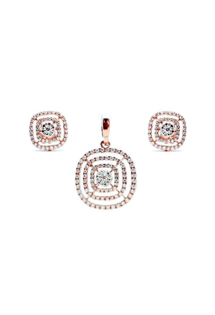 Grown Diamond Pendant Set