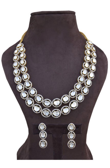 Rajwada Gold Polki Diamond Necklace