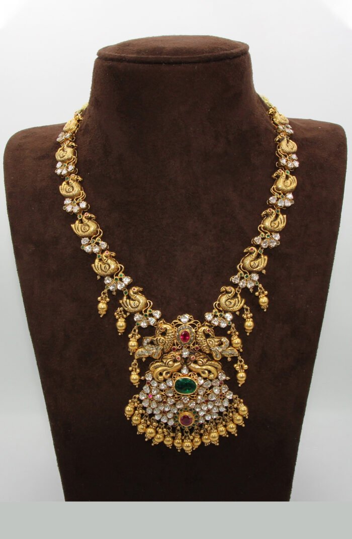 Rajwada gold diamond necklace