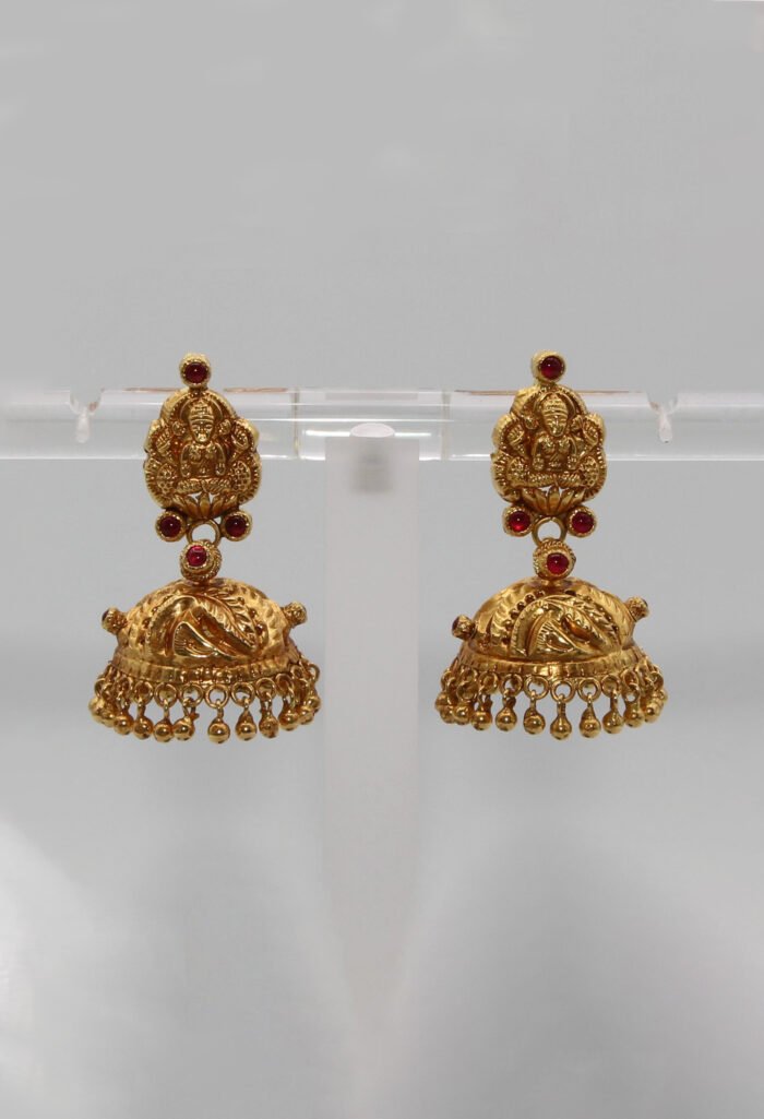 Traditional Gold jhumkas