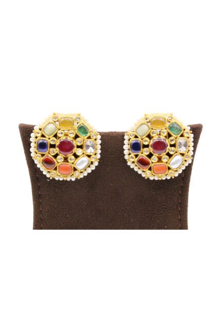 Navratan Kundan Earrings