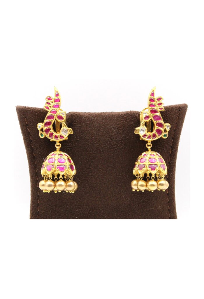 Antique Kundan Polki Earrings