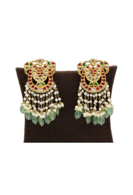 Premium Ruby Kundan Earrings