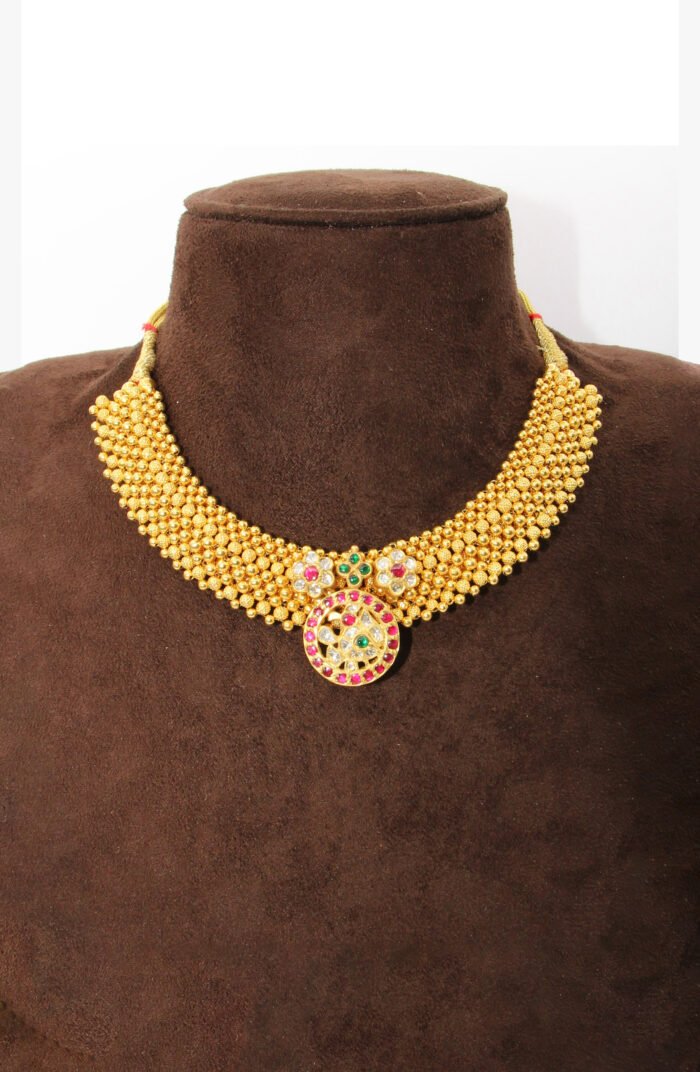 Glossy Kundan Polki Necklace