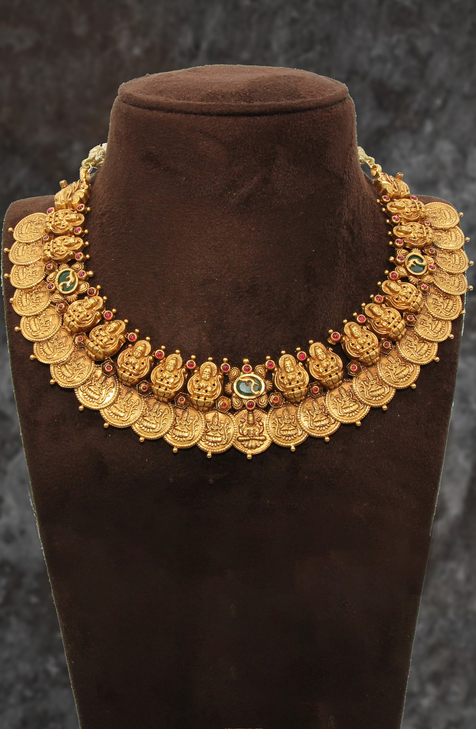 Antique gold Lakshmi necklace