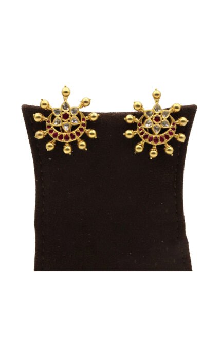 Exquisite Kundan Polki Earrings