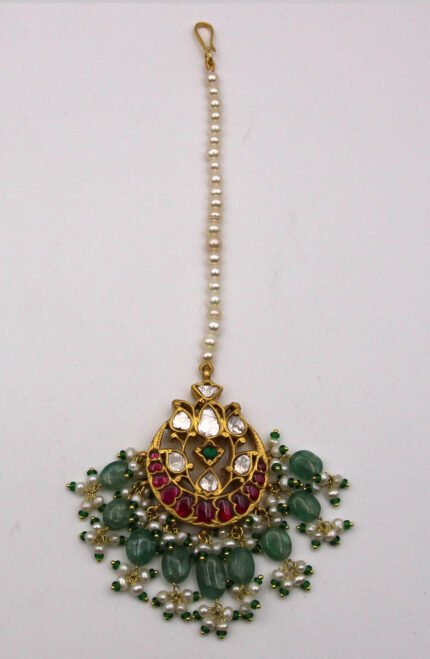 Ruby Studded Kundan Tikka